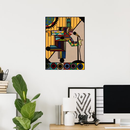 "Steel Pulse" van Ruchell Alexander Poster (Thuiskantoor)
