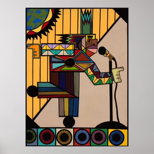"Steel Pulse" van Ruchell Alexander Poster (Voorkant)
