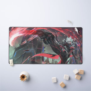 Steel Shadow Gaming Desk Mat   Assassin esthetiek