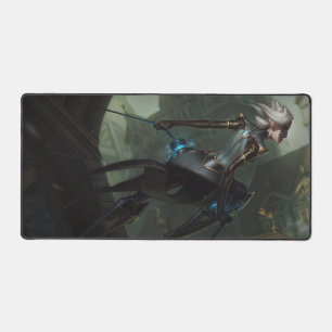 Steel Shadow Gaming Desk Mat   Assassin esthetiek