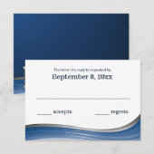 Steel Wave Blue RSVP (Voorkant / Achterkant)