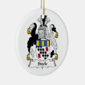 Steele Family Crest Keramisch Ornament (Rechts)