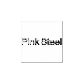 Steele rose petit tampon en caoutchouc avec poigné (Impression)