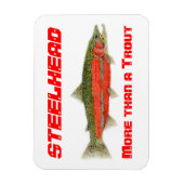 Steelhead- Meer dan een forelmagneet Magneet (Verticaal)