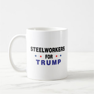 Steelwerkers voor Trump Koffiemok