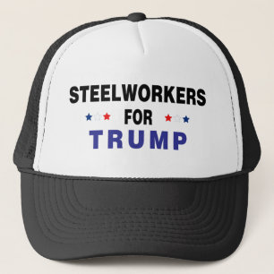 Steelwerkers voor Trump Trucker Pet