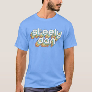 Steely Dan Retro VervagendeTypografie Design vinta T-shirt