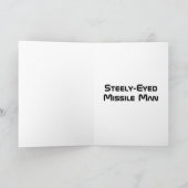Steely Eyed Missile Man Kaart (Binnen)