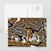 Steen Abstract Briefkaart (Voorkant / Achterkant)
