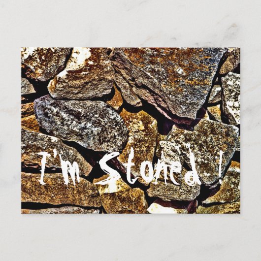 Steen Abstract Briefkaart (Voorkant)