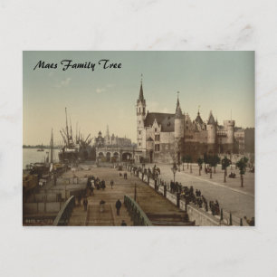 Steen, Antwerpen, België Briefkaart
