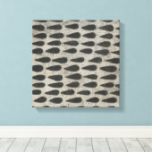 Steen - druppels canvas afdruk (Insitu (Houten vloer))