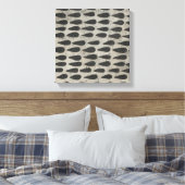 Steen - druppels canvas afdruk (Insitu (Slaapkamer))