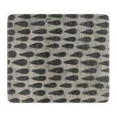 Steen - druppels snijplank (Voorkant)