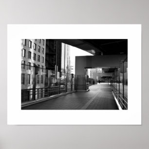 Steen en glas: Shiodome Business District, Tokio Poster