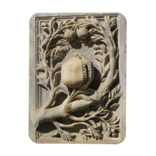 Steen gesneden Art Granada 3 "x4" foto magneet