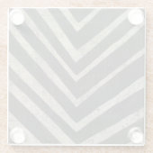 Steen - Lijnen Glazen Onderzetter (Achterkant)