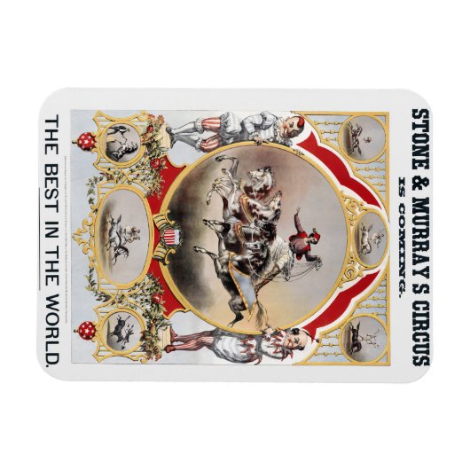 Steen & Murray's Circus, Circa 1870. Magneet (Horizontaal)