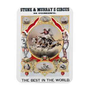 Steen & Murray's Circus, Circa 1870. Magneet