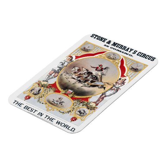 Steen & Murray's Circus, Circa 1870. Magneet (Linkerzijde)