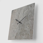 STEEN | natuurlijk afbeelding Vierkante Klok (Hoek)