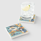 Steen Onderzetter Zee Thema 2 (Zijkant)