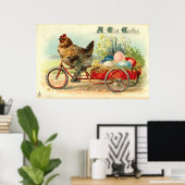  steen op fietsenrooster poster (Thuiskantoor)