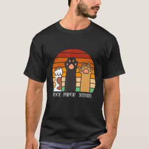 Steen Papier Schaar Spel Kitten Liefhebber Dierenp T-shirt