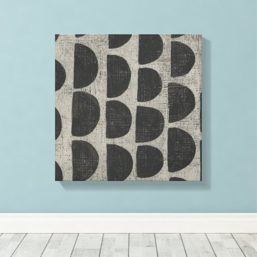 Steen - puntstukjes canvas afdruk (Insitu (Houten vloer))