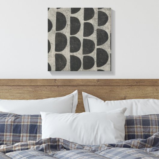 Steen - puntstukjes canvas afdruk (Insitu (Slaapkamer))