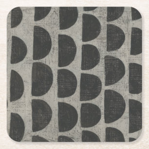 Steen - puntstukjes vierkante kartonnen onderzetter