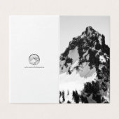 Steen, sneeuw en bomen kaart (Buitenkant ongevouwen)