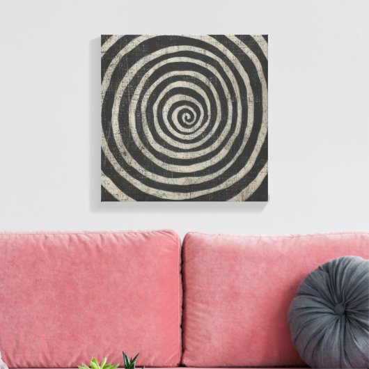 Steen - Spiral Canvas Afdruk (Insitu (Woonkamer))