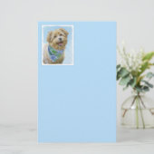 Steen van het traditionele Terrier Painting - Orig Briefpapier (Staand voorkant)
