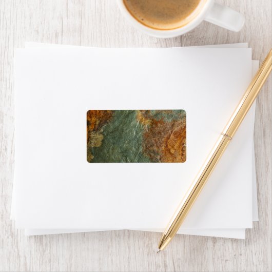 Steenachtergrond - Slate Rock Gepersonaliseerd Sja Etiket (Insitu)