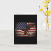 Steenarend 4 juli Kerstcadeau Amerikaanse Vlag Kaart (Gele Bloem)