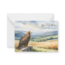 Steenarend Aquarel Roofvogel Aangepaste Tekst