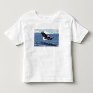 steenarend, Haliaeetus leuccocephalus, in vlucht Kinder Shirts