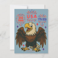 Steenarend met Vuurwerk– VS 250 Jaar 1776-2026