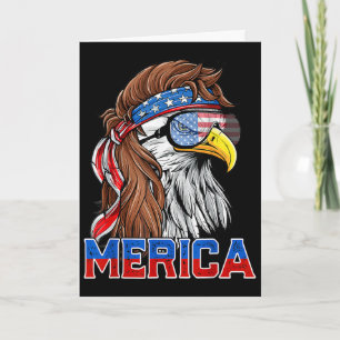 Steenarend Mullet Merica Amerikaanse Vlag Patriott Kaart