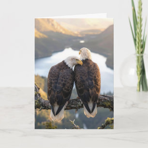 Steenarenden op verjaardag met uitzicht op een val kaart