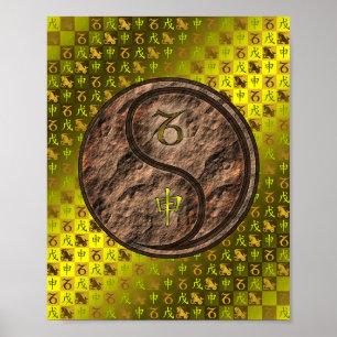 Steenbok & Aardaap Poster