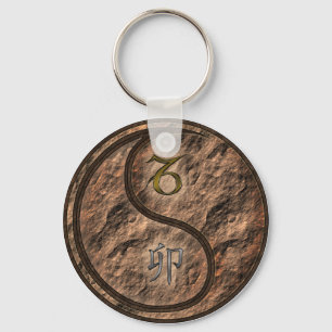 Steenbok & Aarde Konijn Sleutelhanger