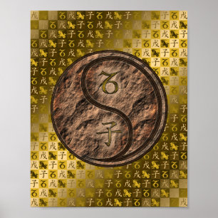 Steenbok & Aarde Rat Poster