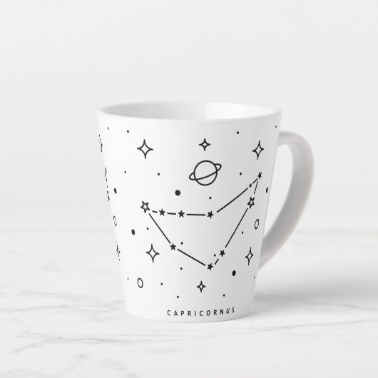 Steenbok Abstract Constellation Coffee Mok (Rechterhoek)