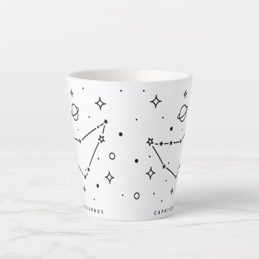 Steenbok Abstract Constellation Coffee Mok (Voorkant)