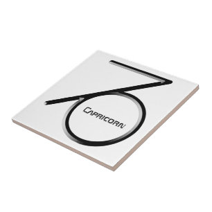 STEENBOK, abstract ontwerp van het sterrenbeeld, Tegeltje