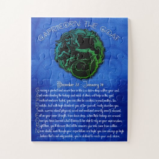 Steenbok Acrostisch Puzzel Legpuzzel (Verticaal)