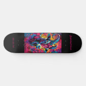 Steenbok Astrologie Grafitti Personaliseren Skateboard (Horizontaal)
