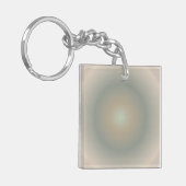 Steenbok Aura Gradient Zodiac, groen bruin Sleutelhanger (Voorkant Links)